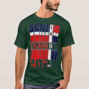 T-shirt Classe du drapeau de la République dominicaine 202
