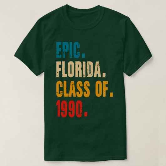 T-SHIRT CLASSE EPIC FLORIDA DE 1990 (Design devant)