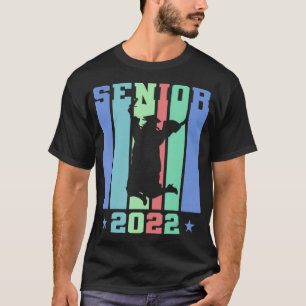 T-shirt Classe féminine de 2022 Diplôme supérieur Cap Gown
