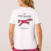 T-shirt Classe Fox T-shirt, Blanc, Filles (Dos)