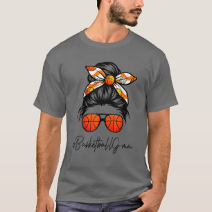 T-shirt Classe G-Ma vie Messy Cheveux Bun Basketball Mères
