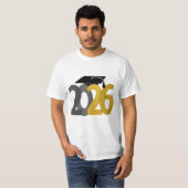 T-shirt Classe Gold Grey de 2026 Graduation (Devant entier)
