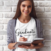 T-shirt Classe Graduate De Script Simple