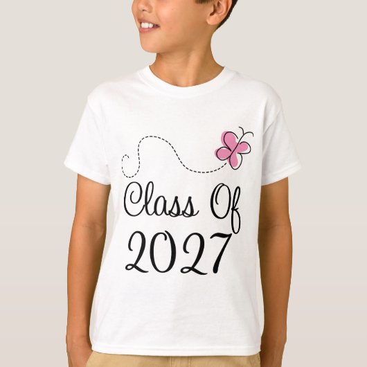 T-shirt Classe mignonne du papillon 2027 (Devant)