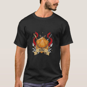 T-shirt Classe Monk Alignement Dice Dungeon Rôle Jeu de rô