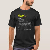 T-shirt Classe Monk Table Table Table Rpg Définition de ca (Devant)