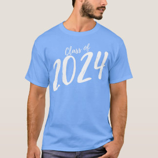 T-shirt Classe Of 2024 Simple Typography 2024 Design pour