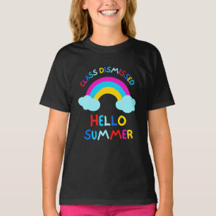 T-shirt Classe rejetée Bonjour été Dernier jour école