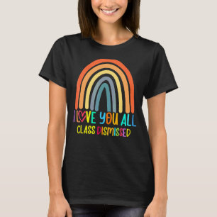 T-shirt Classe Rejetée Joyeuse Dernière Journée De L'Ensei