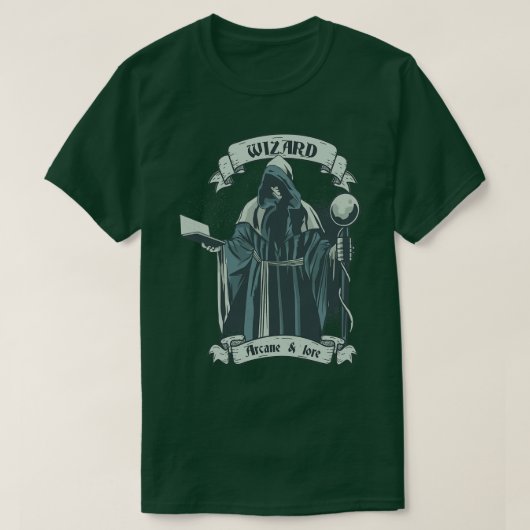 T-shirt Classe RPG Tablett Wizard (Design devant)
