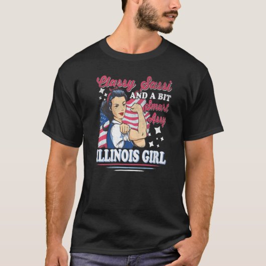 T-shirt Classe Sassi Et Un Peu Smart Assi Fille De L'Illin (Devant)