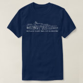 T-shirt Classe Skipjackclass Sous-marin nucléaire Schéma d (Design devant)