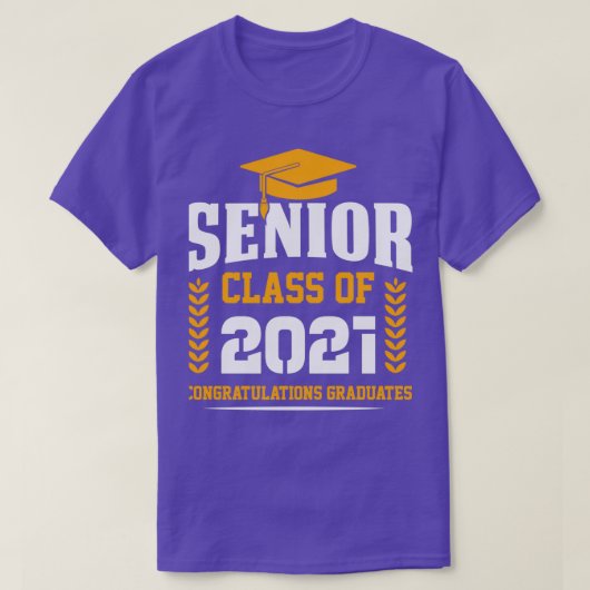 T-shirt Classe supérieure de 2021 (Design devant)