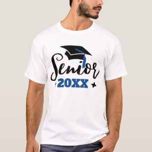 T-shirt Classe supérieure de 2022 année de graduation noir