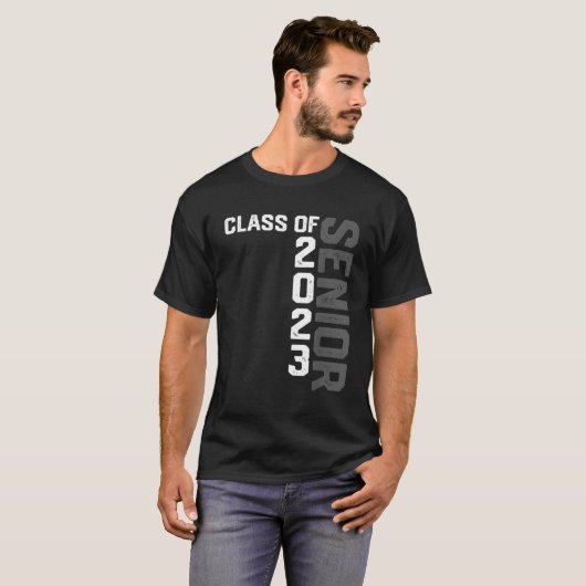 T-shirt Classe Supérieure De 2023 Diplôme 2023 23 Senior (Devant entier)