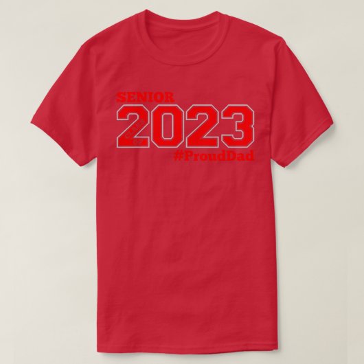 T-SHIRT CLASSE SUPÉRIEURE DE 2023 FIER DAD (Design devant)