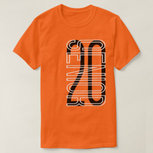 T-shirt Classe supérieure du logo 2020 Noir et blanc mode