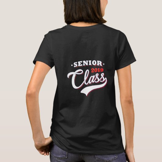 T-shirt Classe supérieure personnalisée 2019 (Dos)