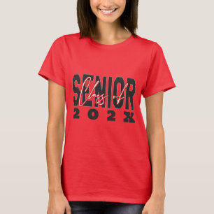 T-shirt Classe tendance de 2025 Lycée Logo Rouge