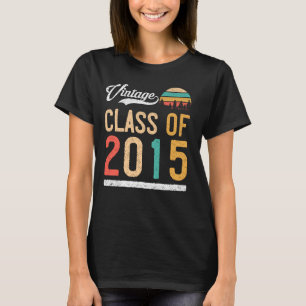 T-shirt Classe vintage de 2015 Lycée ou College Gradu
