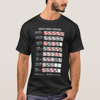 T-shirt Classement Poker Hand avec Visuals