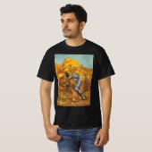 T-shirt Classeur Sheaf (après Millet) par Vincent van Gogh (Devant entier)