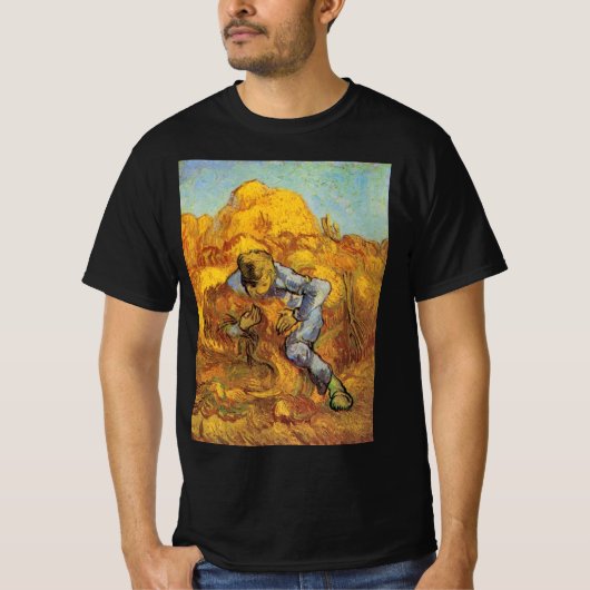 T-shirt Classeur Sheaf (après Millet) par Vincent van Gogh (Devant)