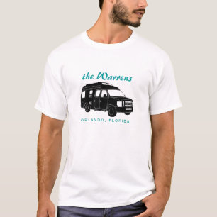 T-shirt Classez B Motorhome/graphique de silhouette
