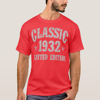 T-shirt Classic 1932 Limited Edition Year Of Birth Birthda