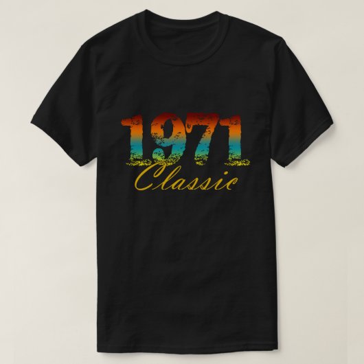 T-shirt Classic 1971 Tee Né en 1971 Cadeaux d'anniversaire (Design devant)