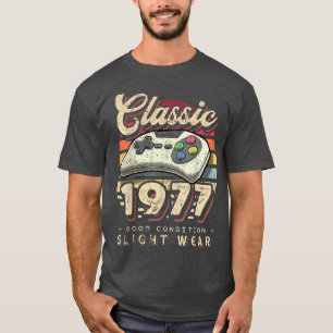 T-shirt Classic 1977 45e Anniversaire Retro Video Game Con