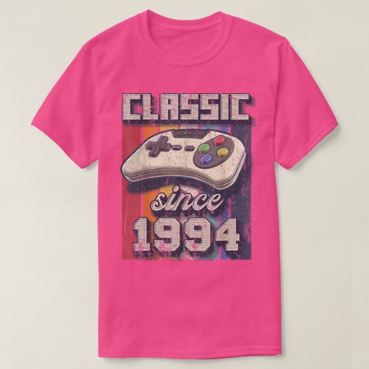 T-shirt Classic 1994 28e Anniversaire Retro Video Game Con (Design devant)
