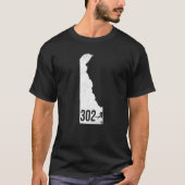 T-shirt Classic 302 Delaware Pride Code régional (Devant)