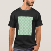 T-shirt Classic À damiers Checker Checker Pare Vert (Devant)