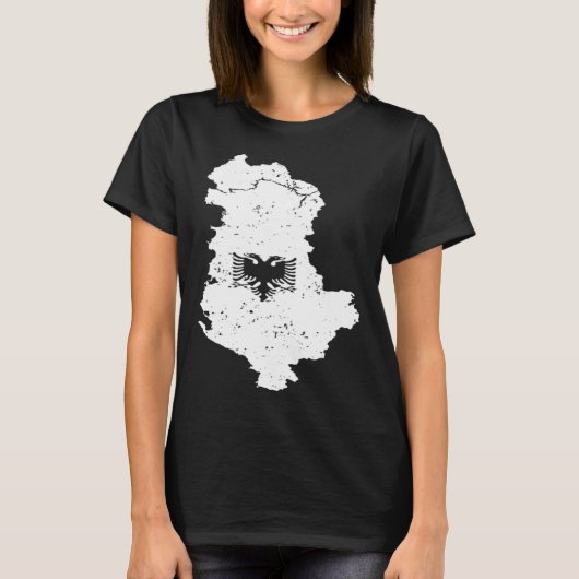 T-shirt Classic Albania Double Head Eagle Shqiponja Albani (Devant)
