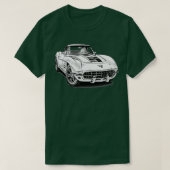 T-shirt Classic Chevrolet Corvette (Design devant)