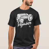 T-shirt Classic Ferguson TE20 script and illustration Esse (Devant)