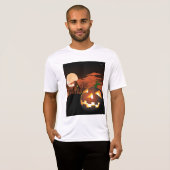 T-shirt Classic Halloween Jack-O-Lantern Creepy House (Devant entier)