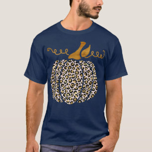 T-shirt Classic Halloween Leopard Pumpkin Autumn Thanksgiv