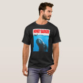 T-shirt Classic Honey Badger With Food Animal Cartoon Gift (Devant entier)