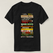 T-shirt Classic Horror Books Stack (Design devant)
