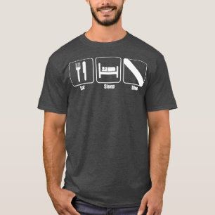 T-shirt Classic Manger Sleep Dive Minimaliste Plongée Sous