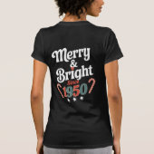 T-shirt Classic Merry and Bright Since 1950 Festive (Dos)