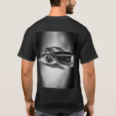 T-shirt Classic Muscle Car Burnout Black & White  (Dos)