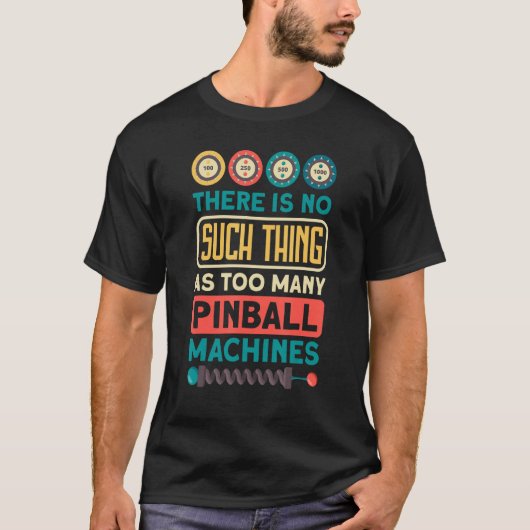 T-shirt Classic Pinball & Pinball Arcade Conception de Jeu (Devant)
