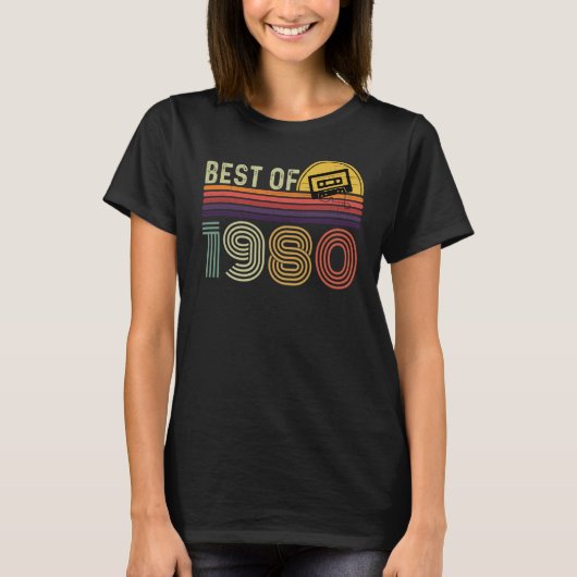 T-shirt Classic pour hommes Rétro 1980 Best of 1980 (Devant)