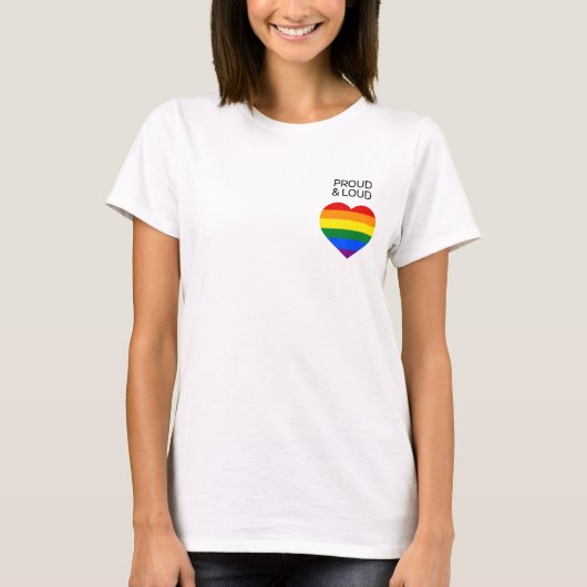 T-shirt Classic Rainbow Pride Tee (Devant)