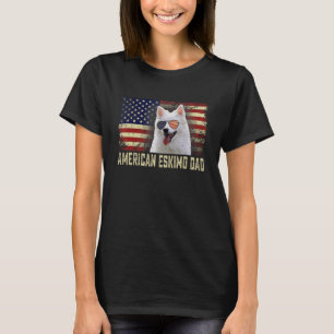 T-shirt Classic Retro Usa Drapeau américain Eskimo Papa Pè