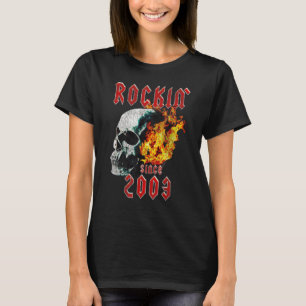 T-shirt Classic Rock 2003 18ème Anniversaire Rock And Roll