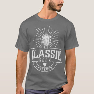 T-shirt Classic Rock Forever Vintage Rock Badge